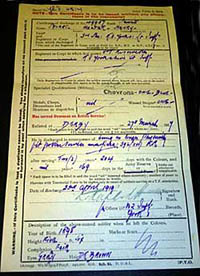 Discharge certificate (courtesy of Newark & Sherwood District Council museums.)