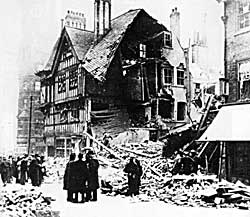 Friar Lane was bombed on the night of 8/9 May 1941.