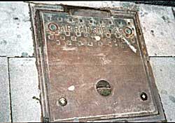 Sign for air-raid shelter on Parliament Street, Nottingham.