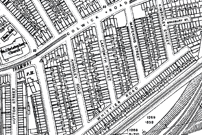 OS map of Sneinton, 1914