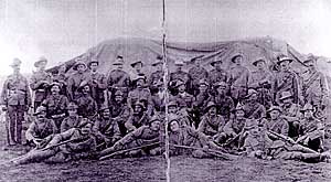 Men of the South Notts Hussars at Warrenton, South Africa.