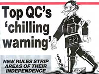 Notts Miner newspaper headline.