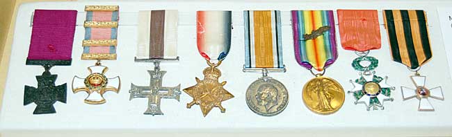 Albert Ball's medals.