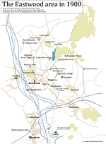 Map of the Eastwood area in 1900