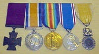 Sergeant Johnson's Victoria Cross and other medals 