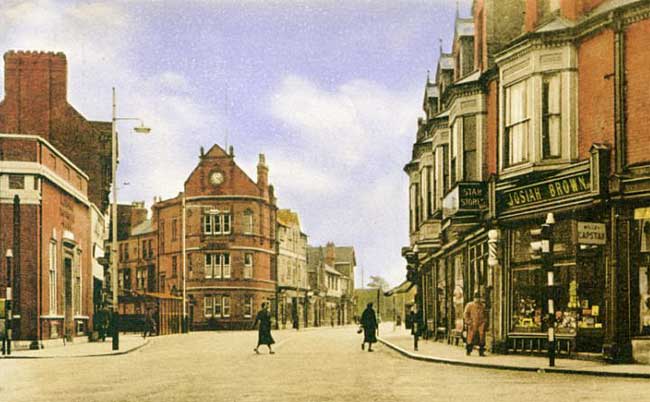 The Square, Beeston in 1958 (photo courtesy of David Hallam).