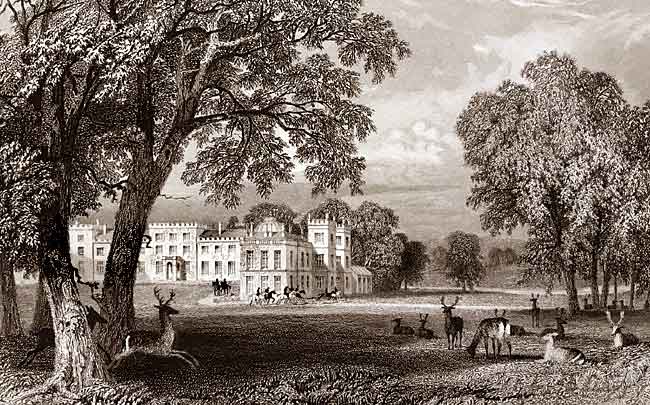 Welbeck Abbey from the south-east, c.1797.