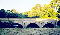 Pinxton Viaduct, near Kings Mill reservoir, is the oldest railway viaduct in England and was constructed between 1817-19 (photo: Denis Hill).