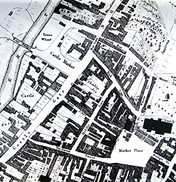 Extract of Wood's map of Newark published in 1829.