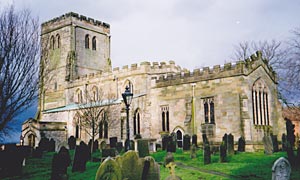 View of Plumtree church from the south-east.