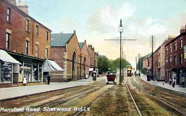 Mansfield Road, Sherwood, c.1910.