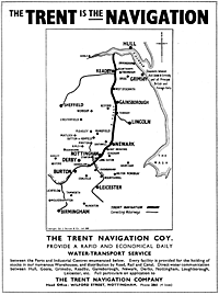 Advert for The Trent Navigation Company, c.1939.