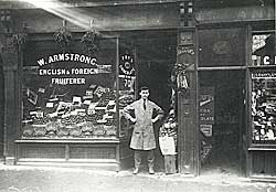 William Armstrong's fruit shop, 70 Sneinton Road, Nottingham, in the 1920s.