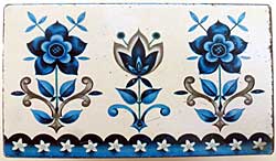 Decoration on tin produced in the 1960s. 