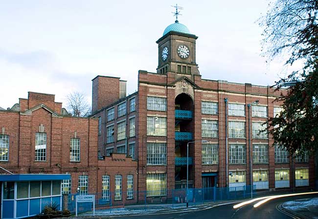 Rock Valley Works prior to demolition (photograph courtesy of the Mansfield Metalbox website).
