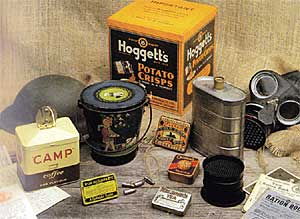 Tins produced during World War 2 (image courtest of CSP).