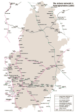 Link to map of railway network in Nottinghamshire (1880)