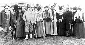 Royal shooting party at Welbeck Abbey, 1897.