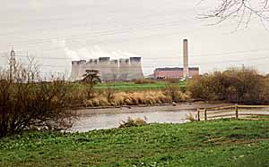 Cottam Power Station on the River Trent